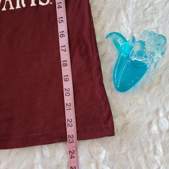 HARRY POTTER HOGWARTS Burgundy white short sleeve sz. SML - Picture 7 of 7